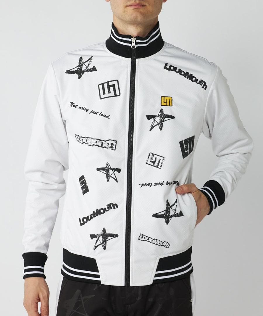 秋冬★ラウドマウスゴルフ★4WAYストレッチライトボンディングブルゾン★M/WT