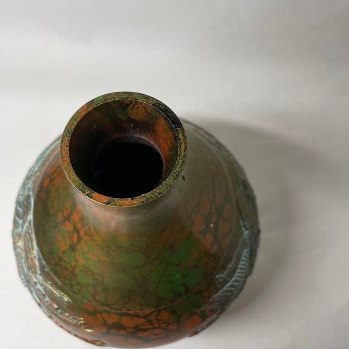 FZ02⑥ 高岡銅器 鋳造花瓶