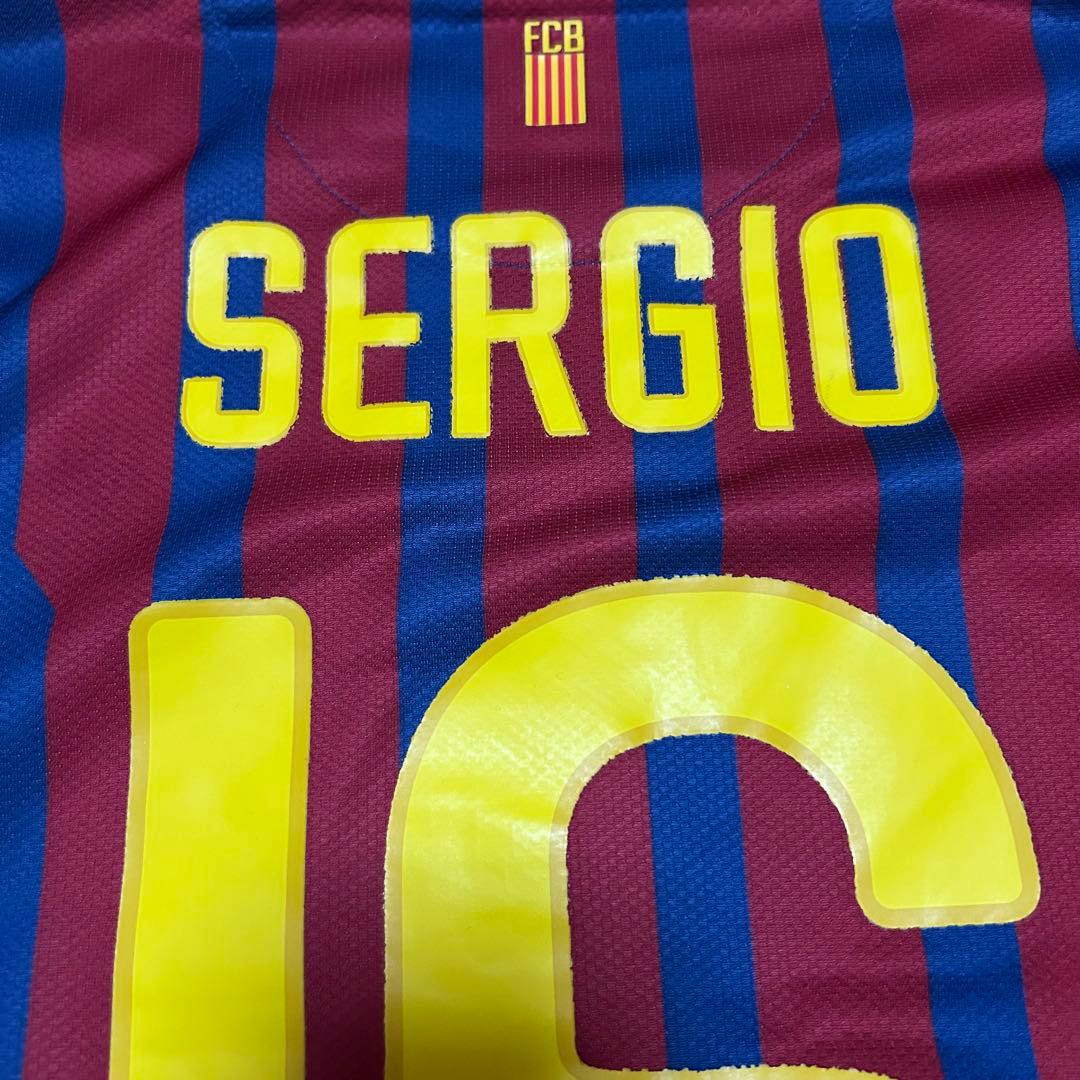 NIKE 11-12 バルセロナ 長袖 ユニフォーム #16 セルヒオ ブスケツ