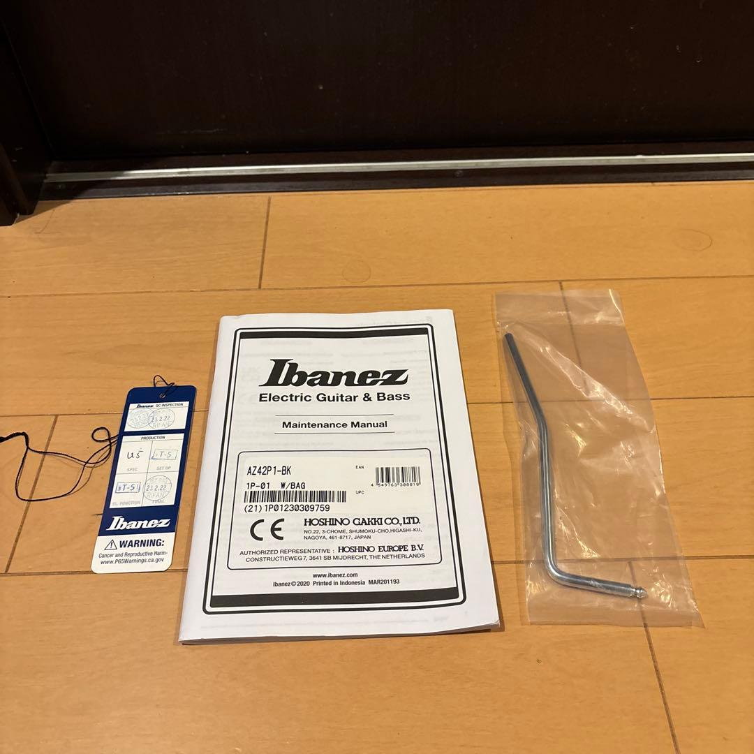 もりんす美品 Ibanez AZ42P1-BK アイバニーズ AZ42P1