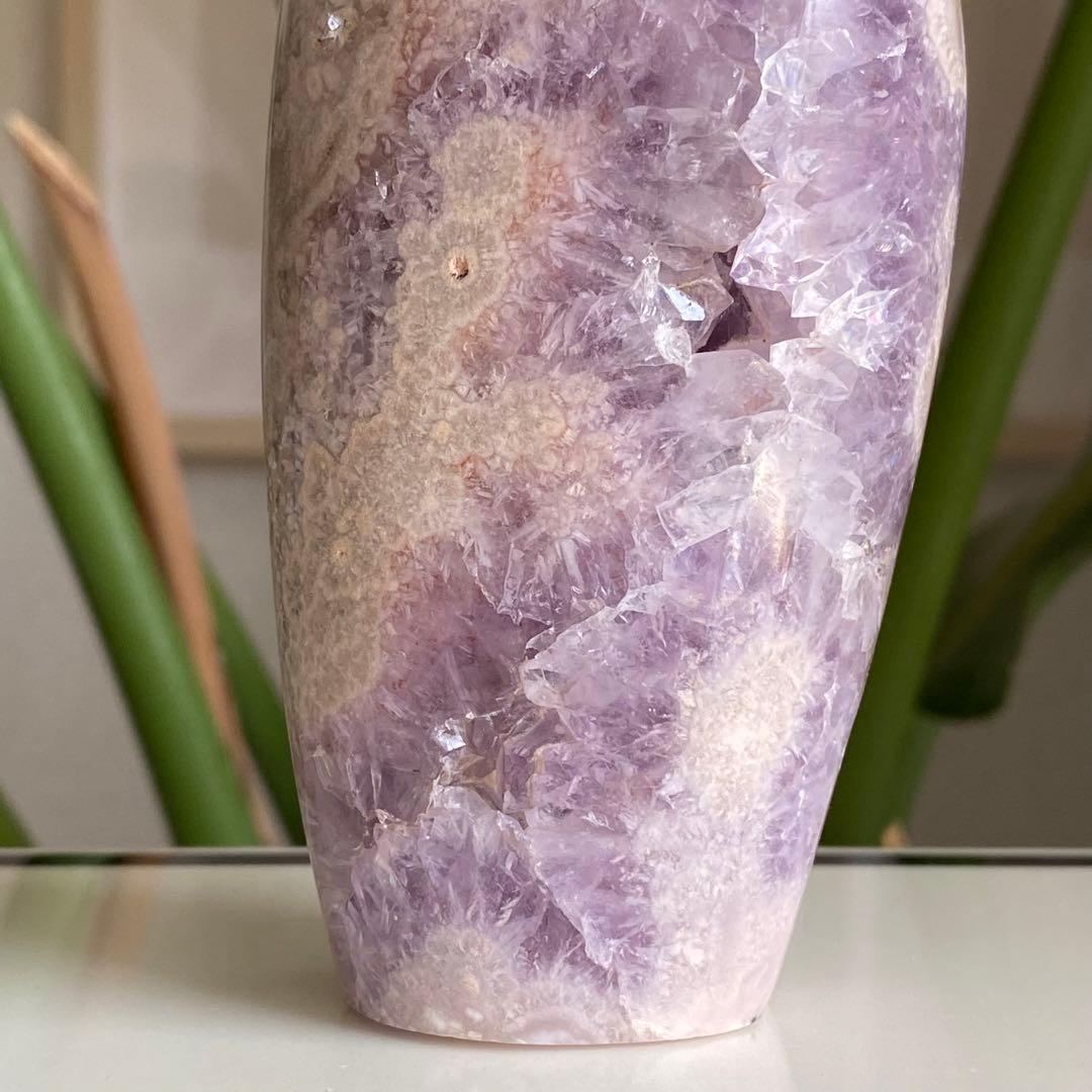 ★★★破格 最終特価【 ピンクアメジスト トーチ型 ドーム 約500g 】