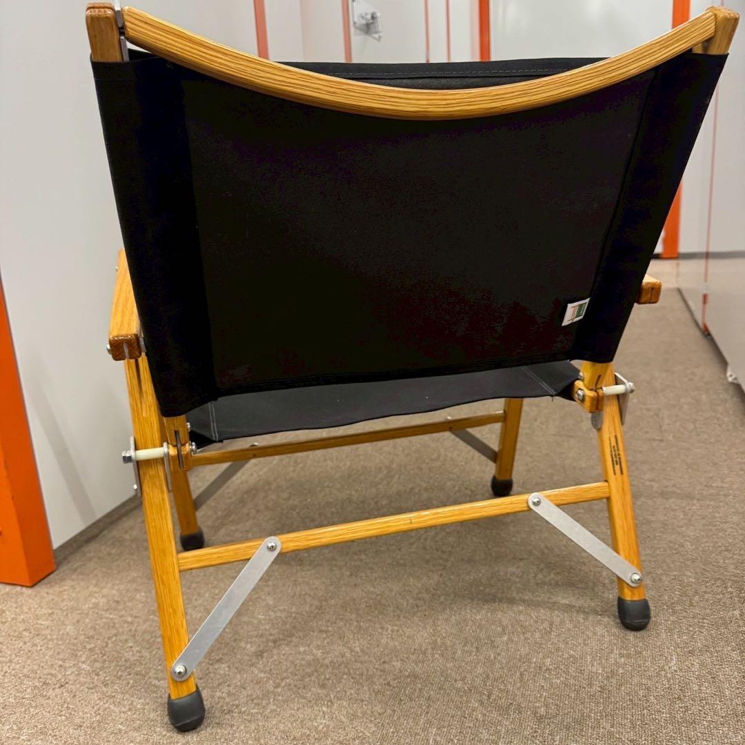 【カーミットチェア】2脚セット 木製折りたたみチェア ブラック