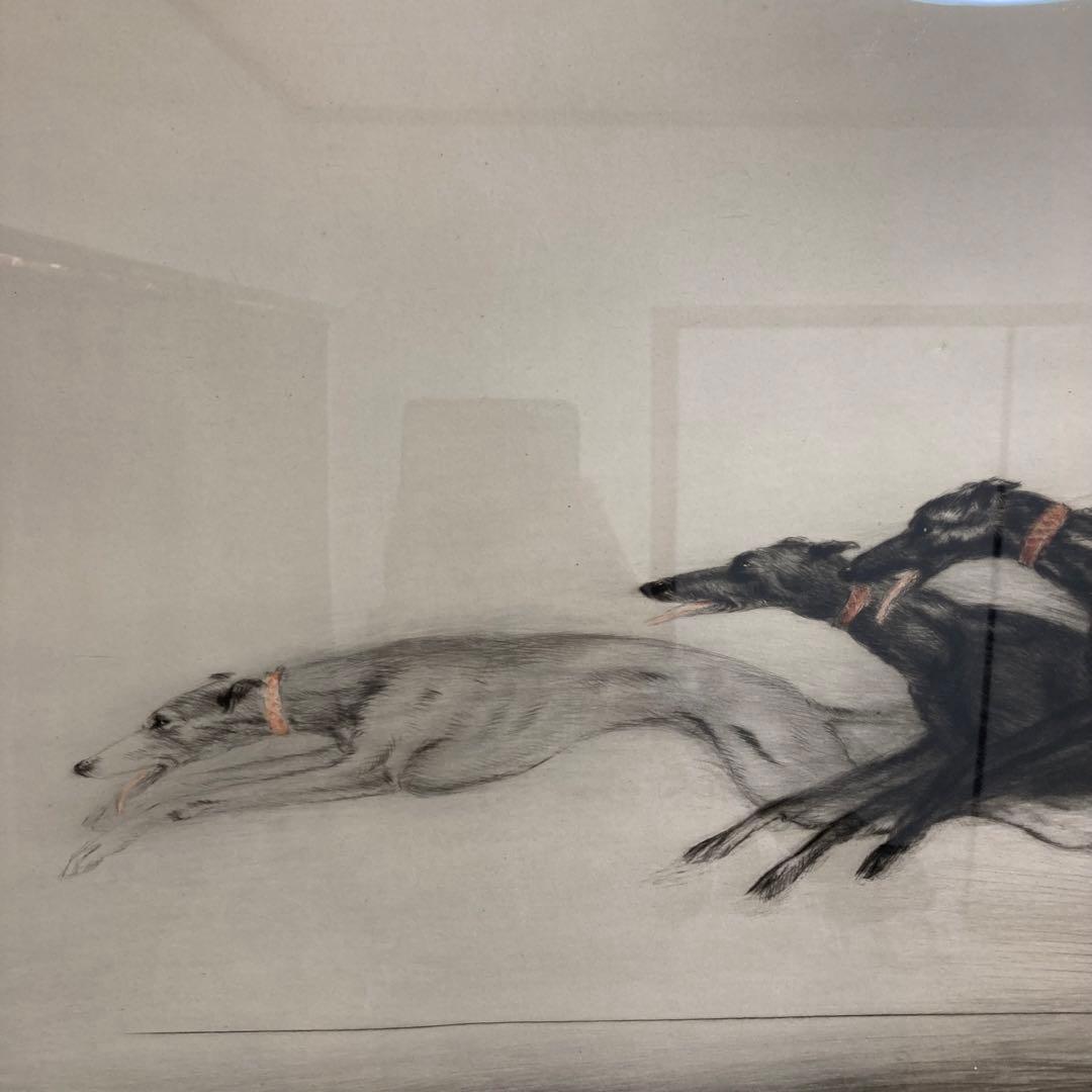 【真作保証】ルイ・イカール「スピード」エッチング 直筆サイン 版画 絵画