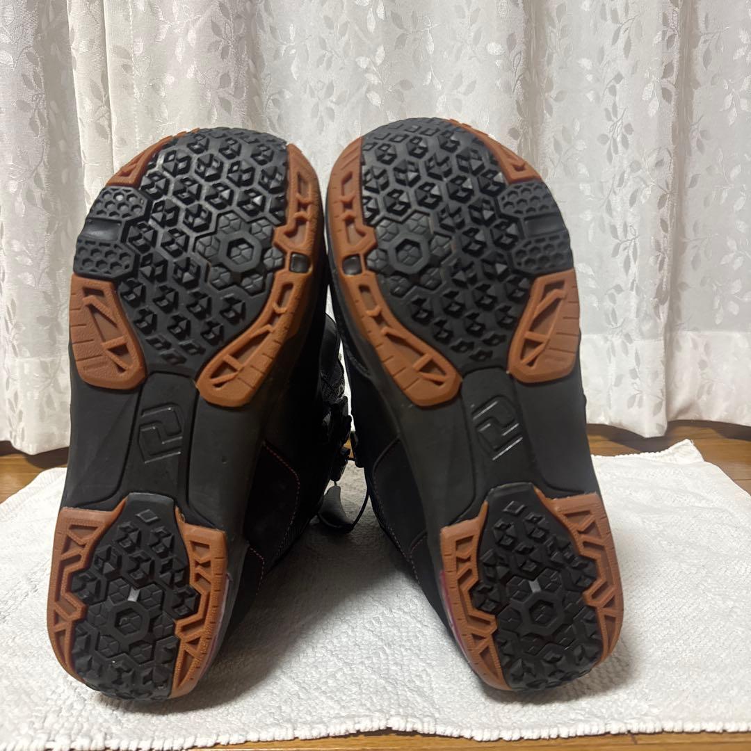 スノーボードブーツ(男性用) ブラック/レッド