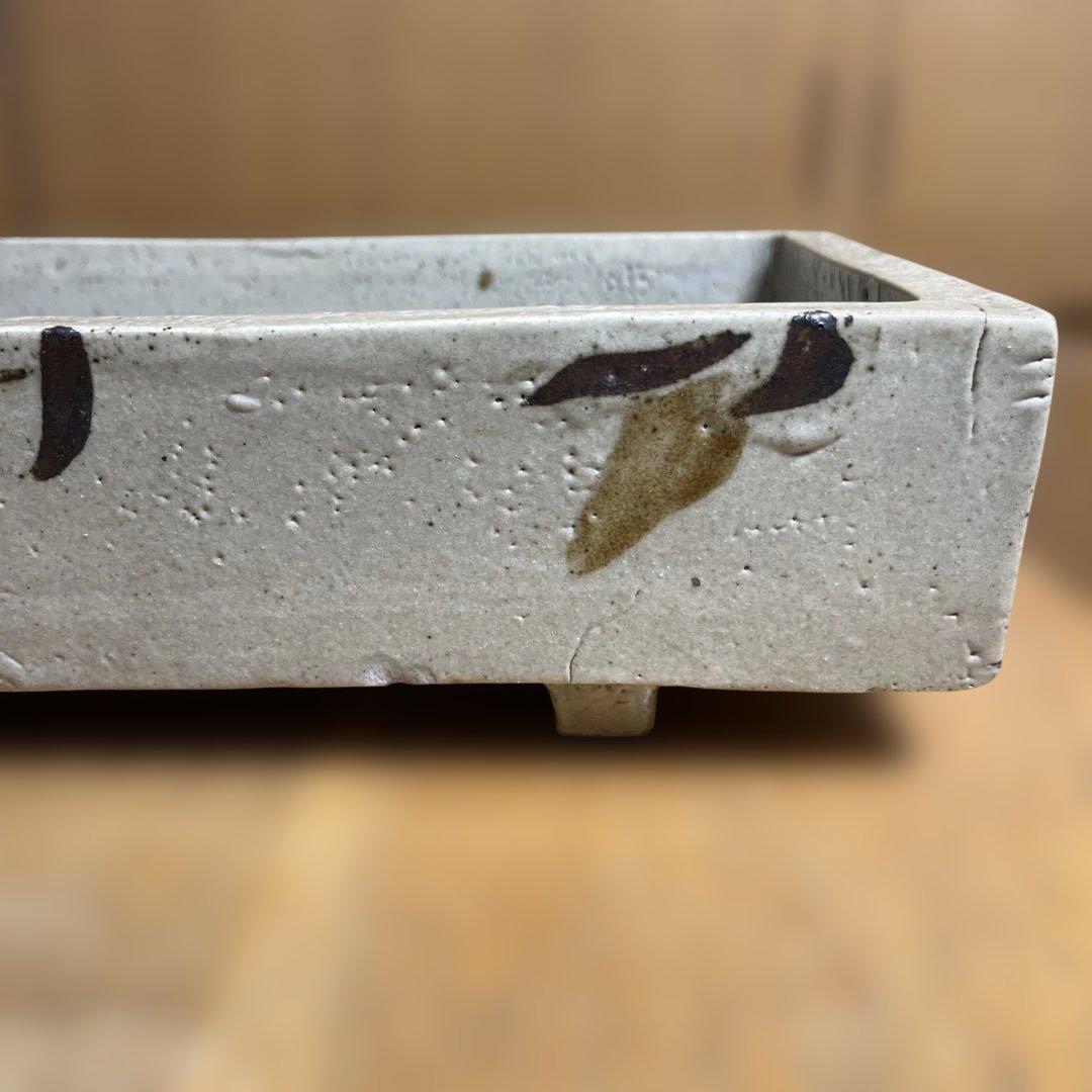 浜田庄司　鐡絵水盤　箱なし