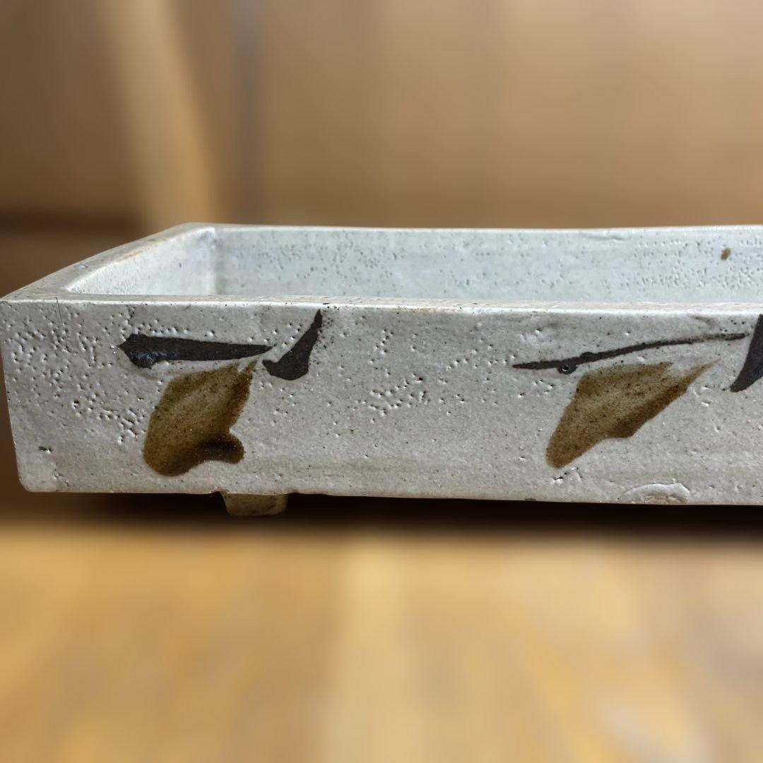 浜田庄司　鐡絵水盤　箱なし