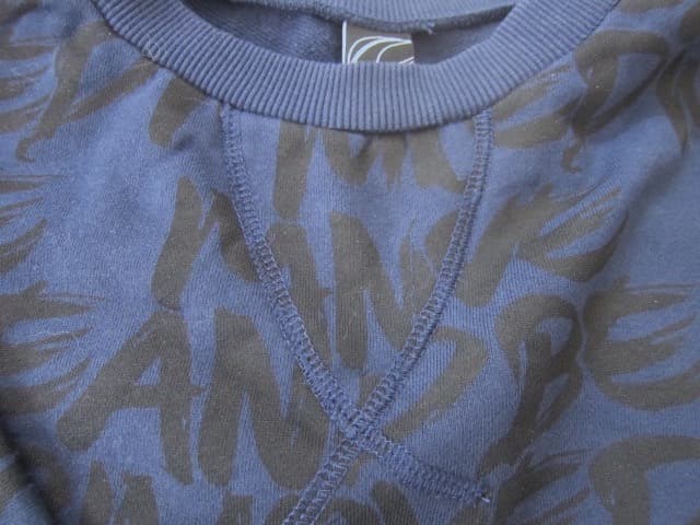 衣類07／Sサイズ：salsationサルセーション　クロップドトレーナー　紺色