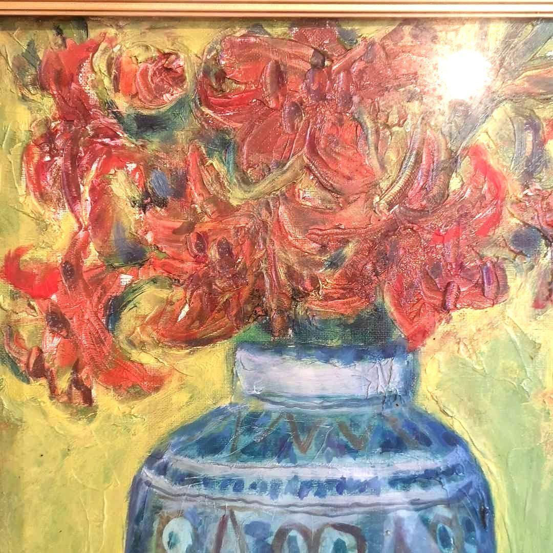 vintage ビンテージ m.sato 絵画油絵 作家