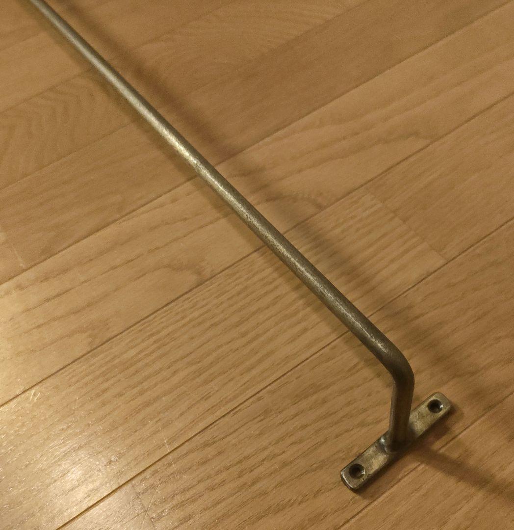 アンティーク 真鍮製 タオルハンガー ロング 幅75×高さ7.7cm レトロ