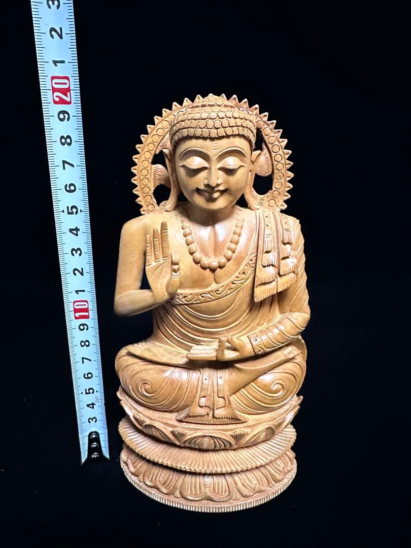 超美しい　インド　白檀　仏教美術　仏像 骨董 木像　木製　仏教　密教　置物