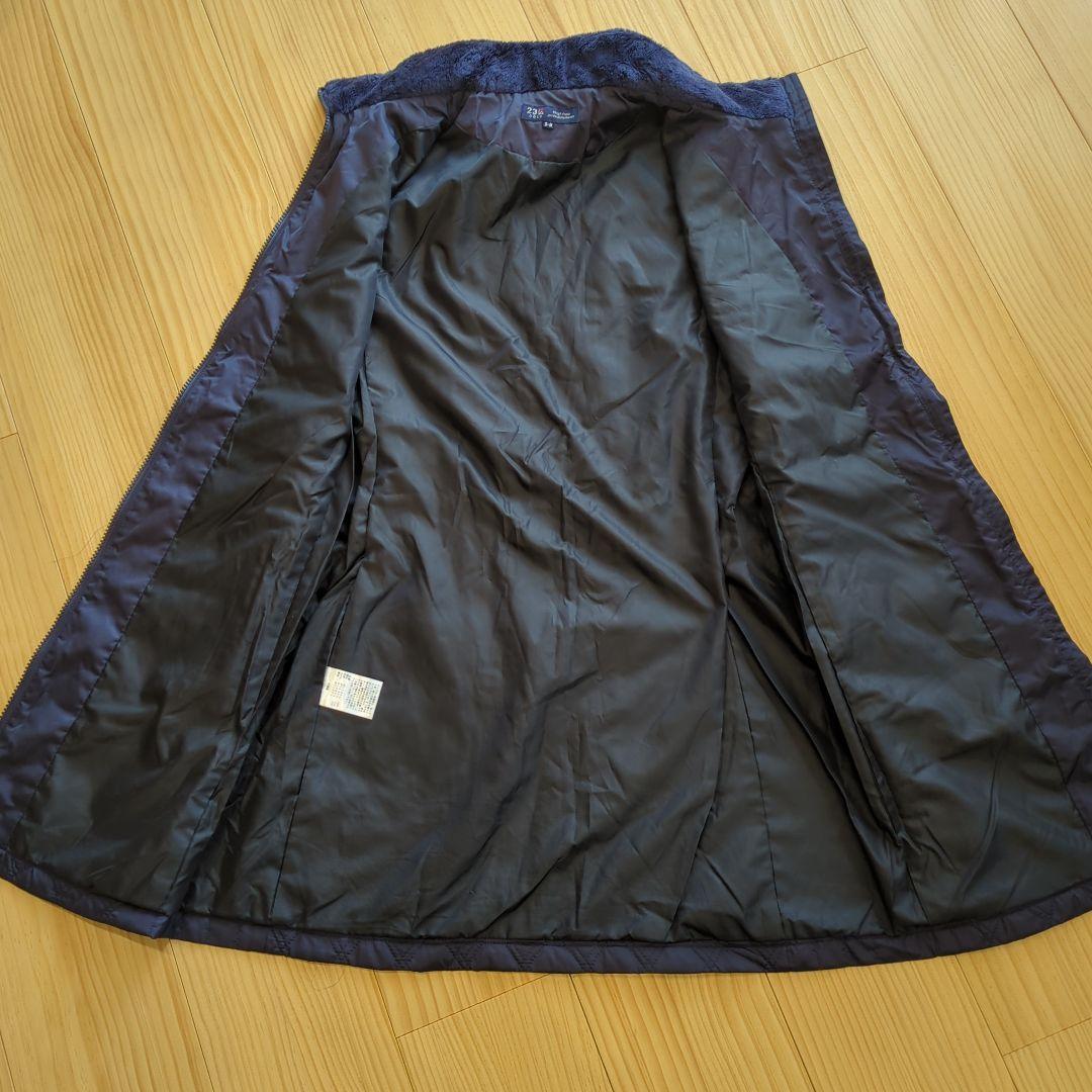 ２３区GOLF　ネイビー キルティング ノースリーブワンピース