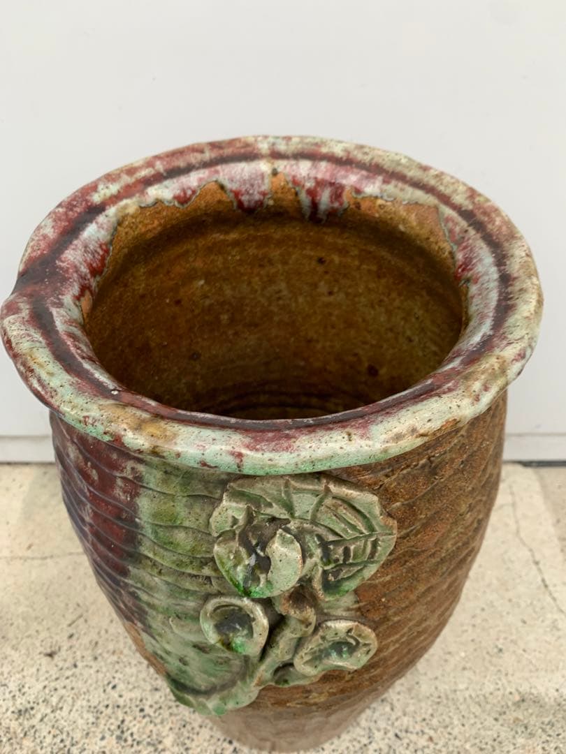 信楽焼　傘立て　花器　壺　花瓶