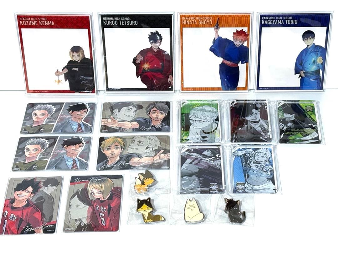 【ハイキュー!!】アクリルカード、マグネットステッカー、アクキー等19点セット