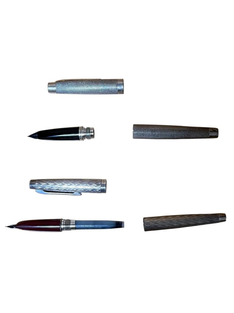 2本セット　プラチナ万年筆 プラチナ・プラチナ（中字） Pt. Alloy