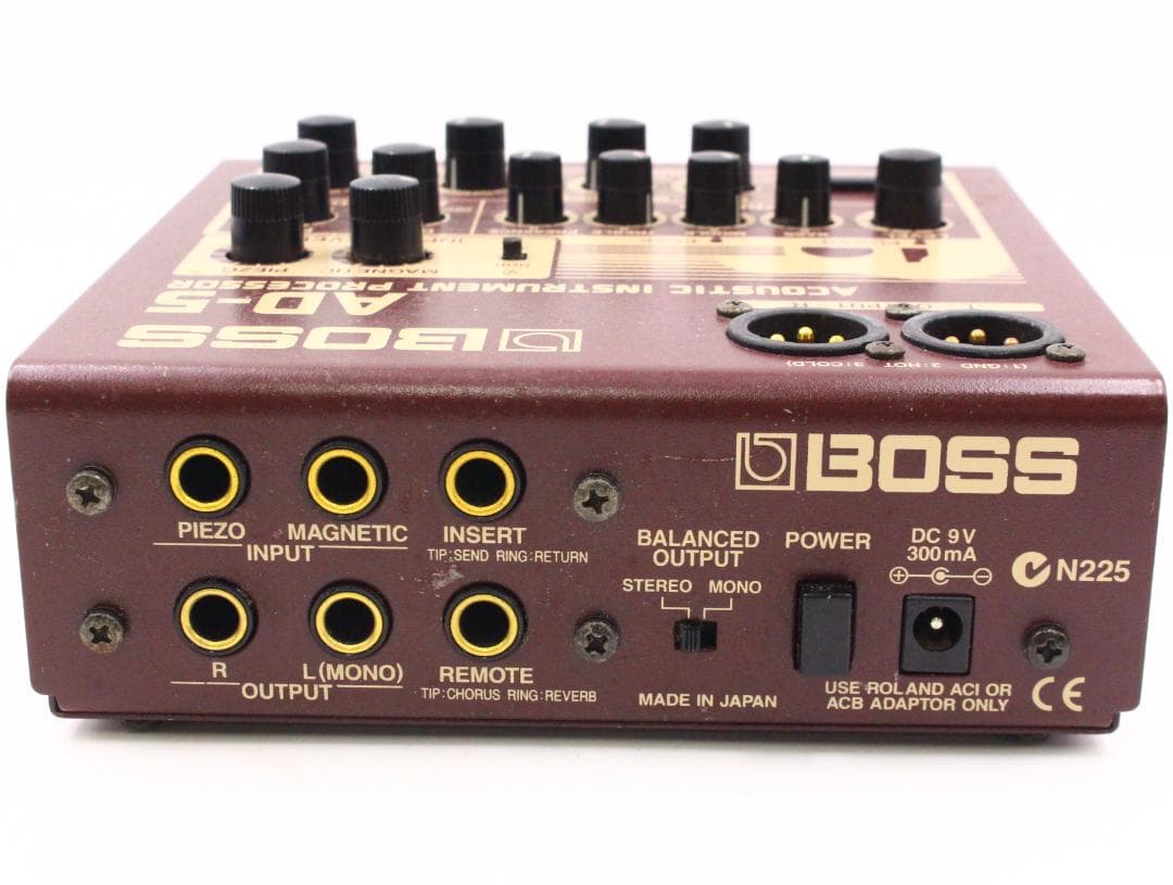 ▲BOSS AD-5 アコースティック楽器プロセッサー