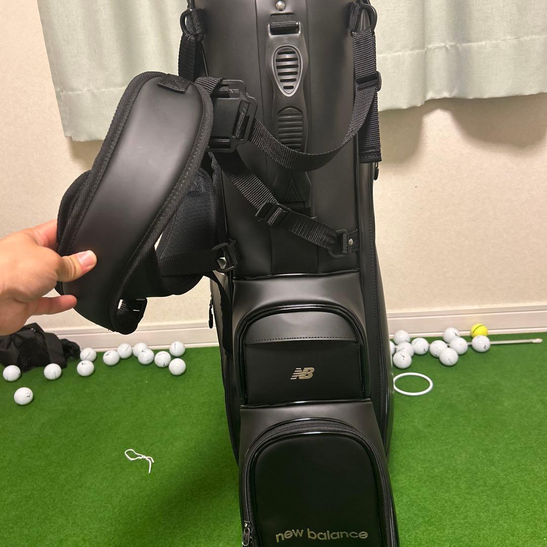 New Balance ニューバランス キャディバッグ ゴールドロゴ スタンド