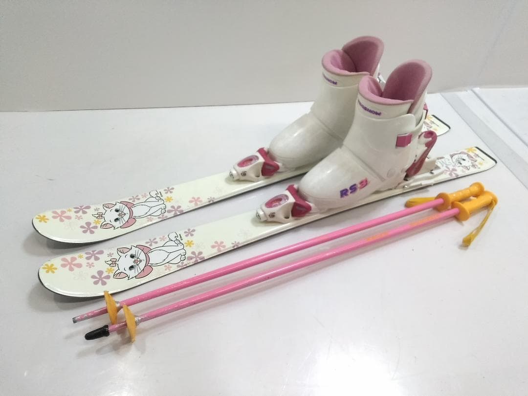 女の子 ジュニアスキー4点セット ディズニー 100cm ブーツ 22cm ◇