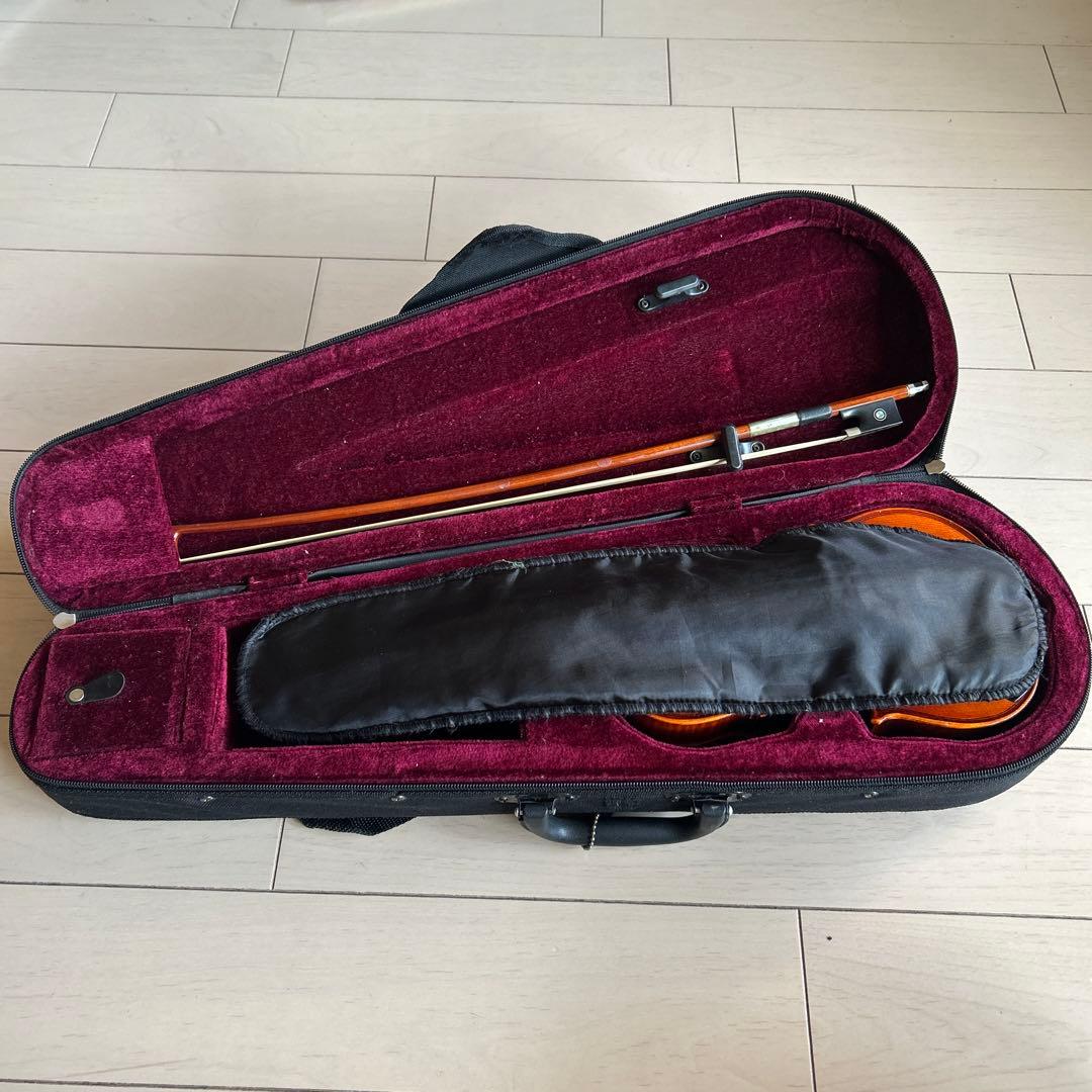 1／8 木製バイオリン 本体とハードケース