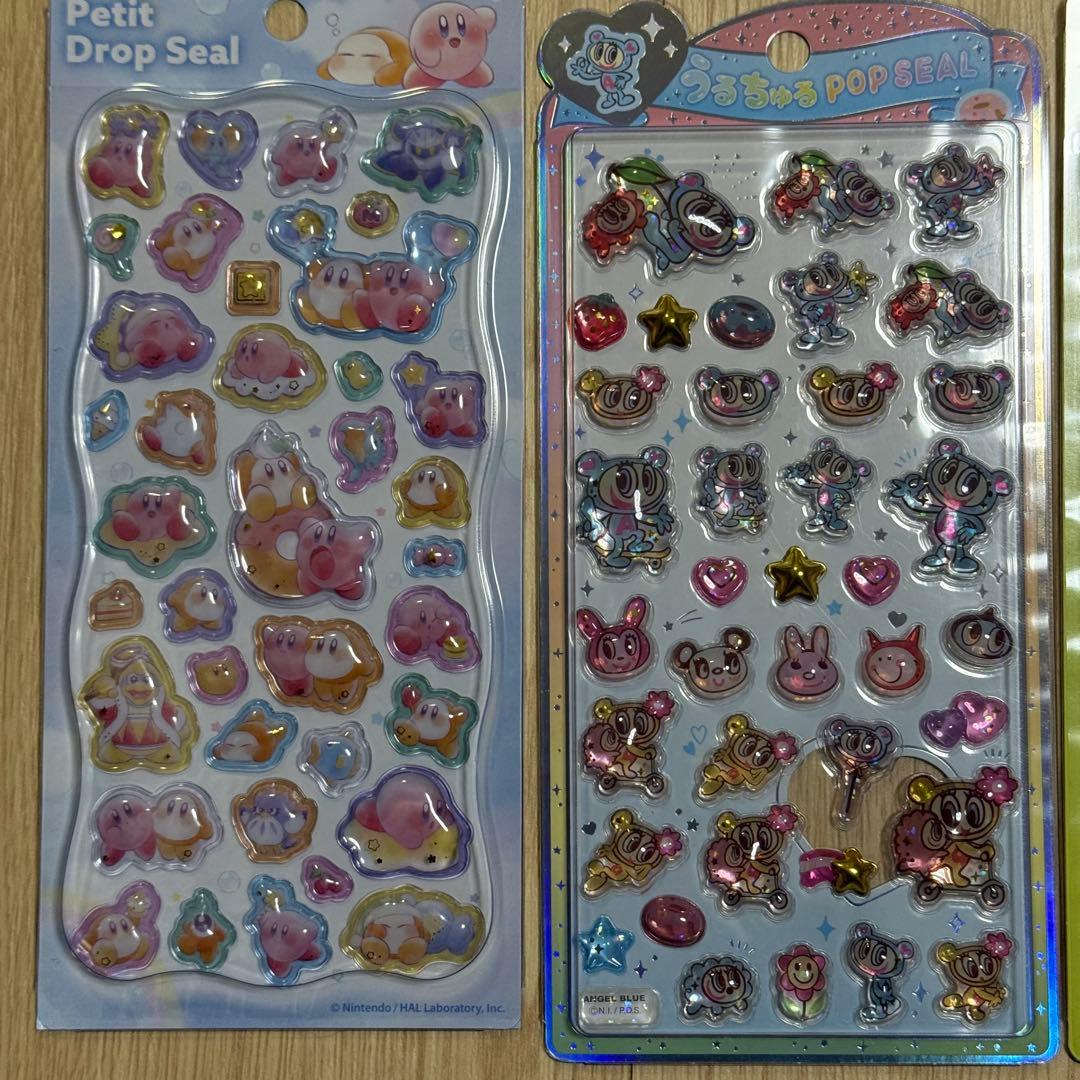 タイムセール！ボンボンドロップシール　うるちゅる￼ポップシール 8枚セット