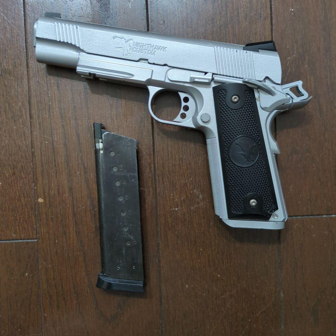 WA Nighthawk Custom Talon ガスガン シルバー　ファブル