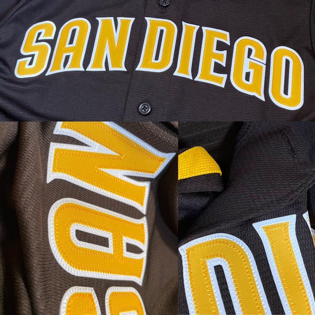 サンディエゴ・パドレス ユニフォーム レプリカジャージ NIKE S 茶 MLB