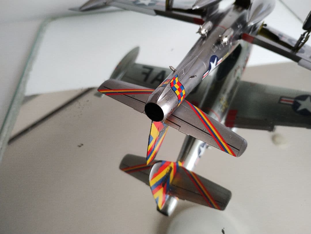 プラモデル完成機　1/48　リパブリックF-84Gサンダージェット