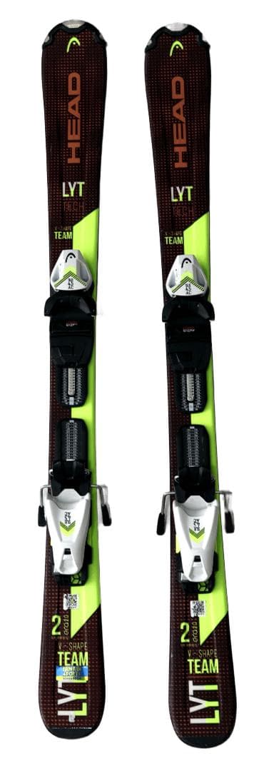 HEAD V-SHAPE TEAM 107cm ジュニア用スキー板+ビンディング