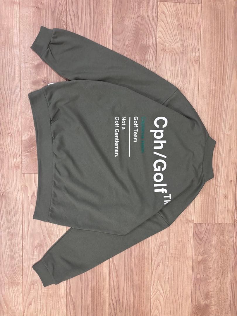 サイドハーフジップモックネックシャツ　XL