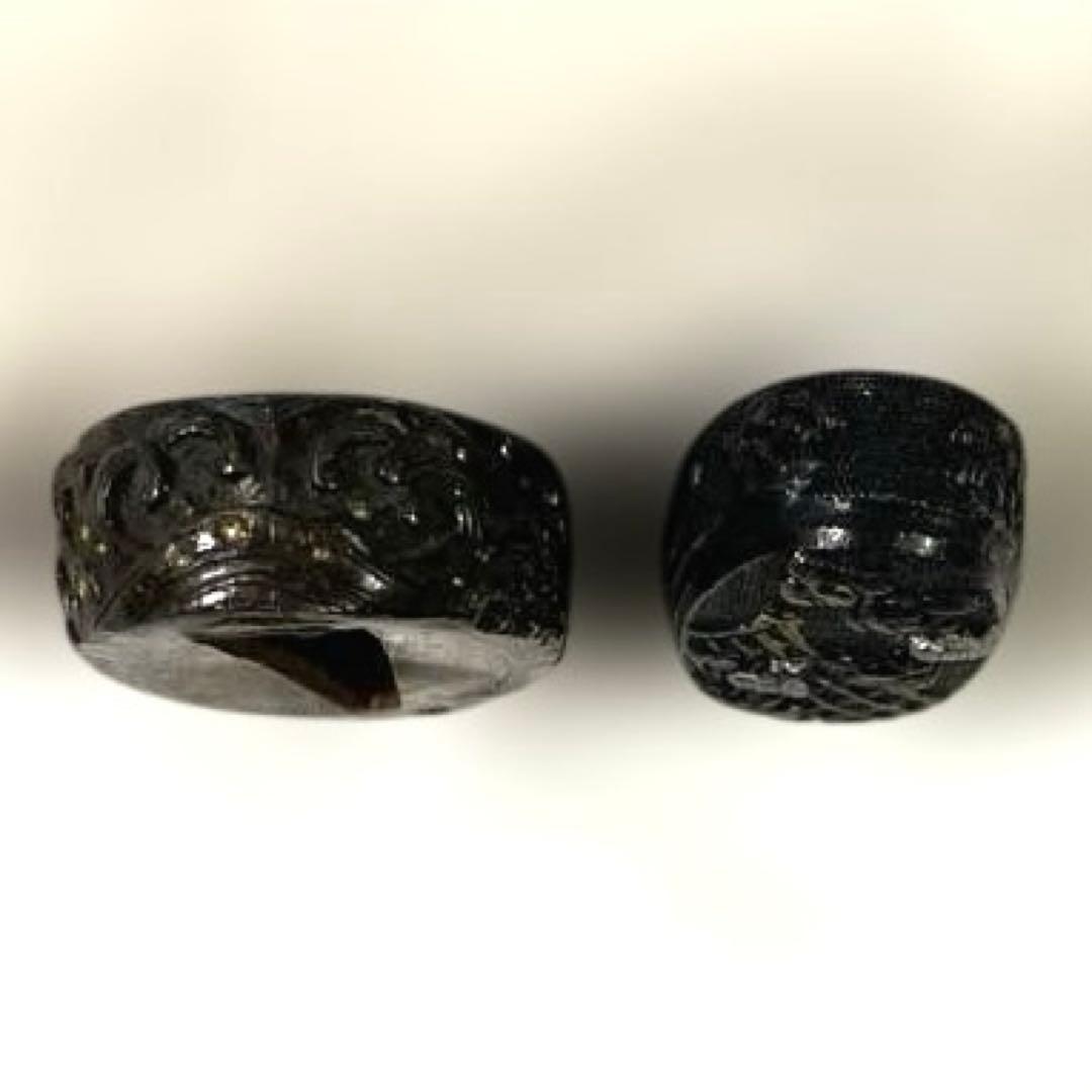 B-79 縁頭　金銀象嵌　武具　刀装具　日本　骨董品　時代物　美術品　工芸品