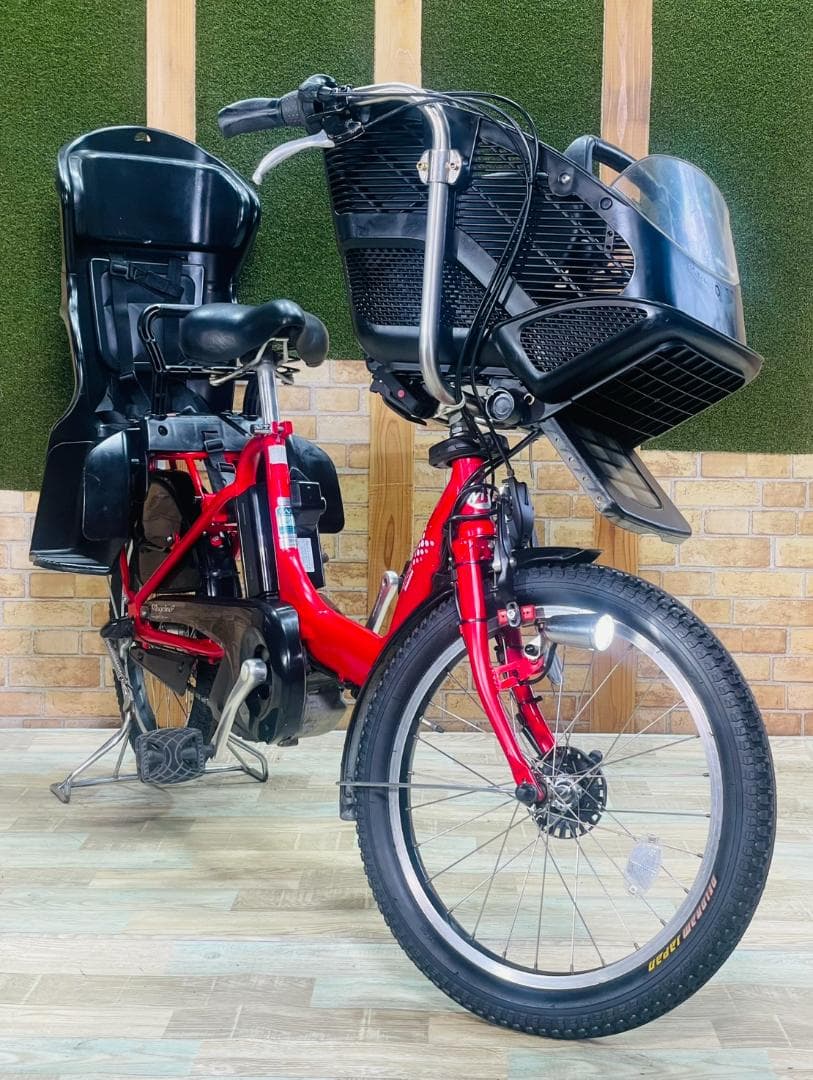 ブリヂストン No1モデル レッド系 子供乗せ電動アシスト H3382