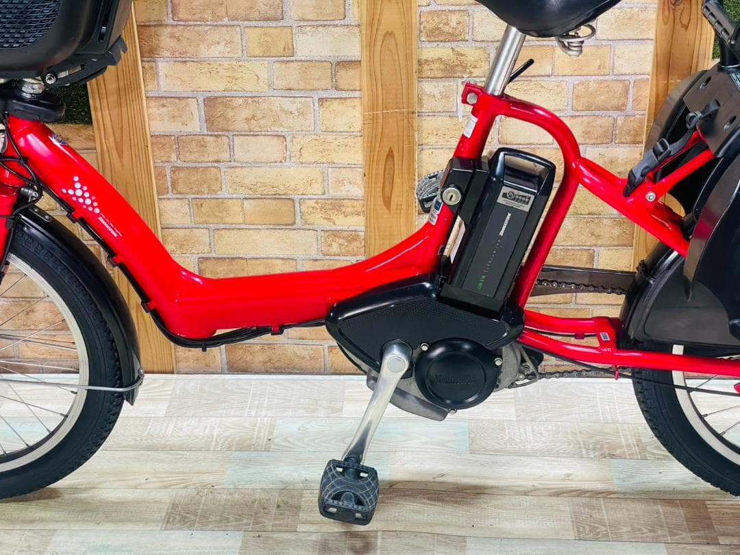 ブリヂストン No1モデル レッド系 子供乗せ電動アシスト H3382