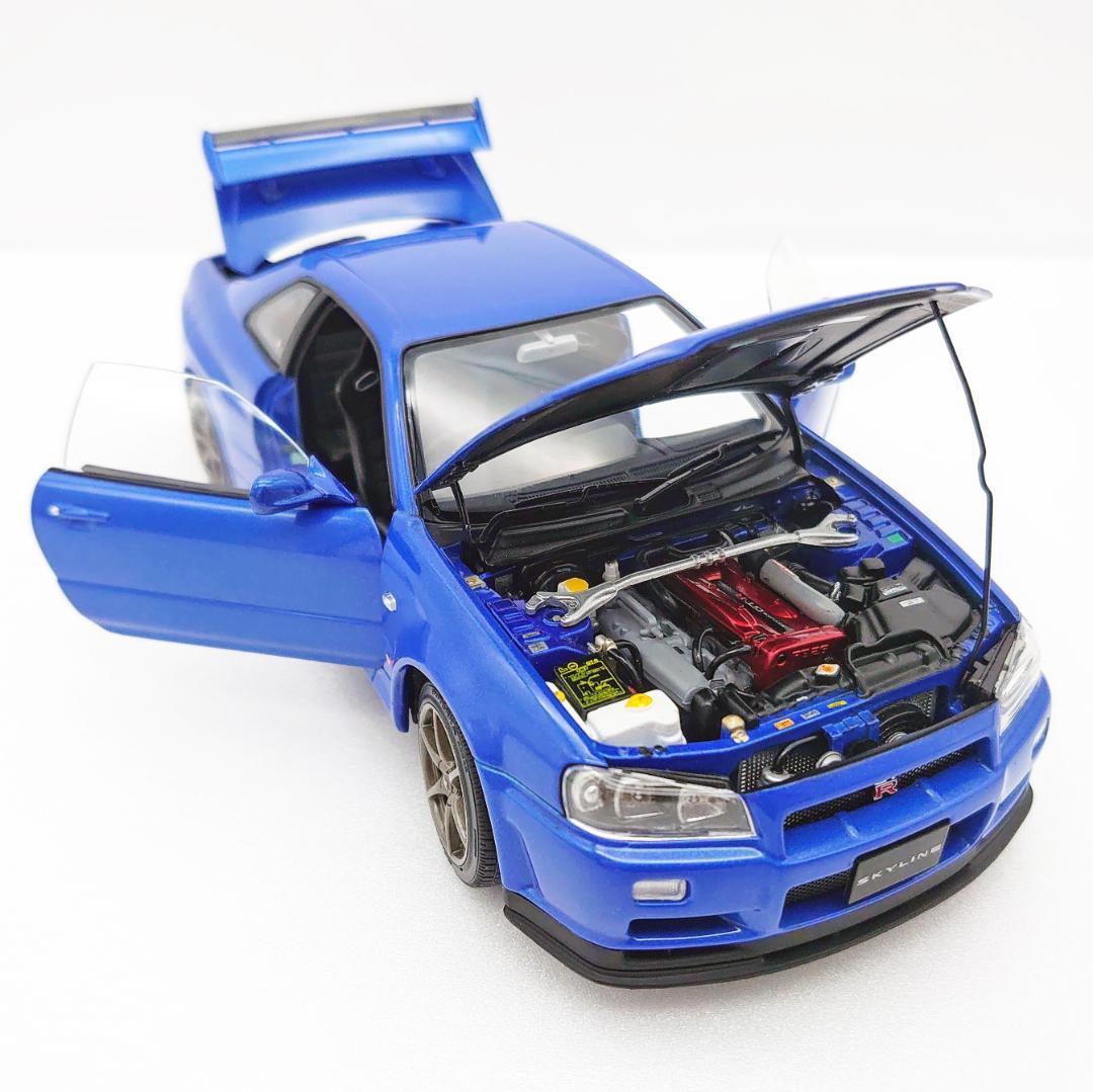EBBRO　1/24　ニッサン　スカイライン　GT-R　R34　V-SPEC　Ⅱ