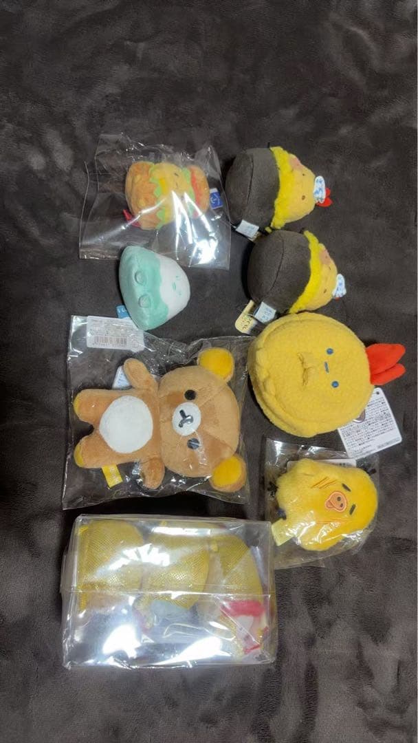 すみっコぐらし　てのりぬいぐるみ　海外限定　金龍　えびふらいのしっぽ　セット