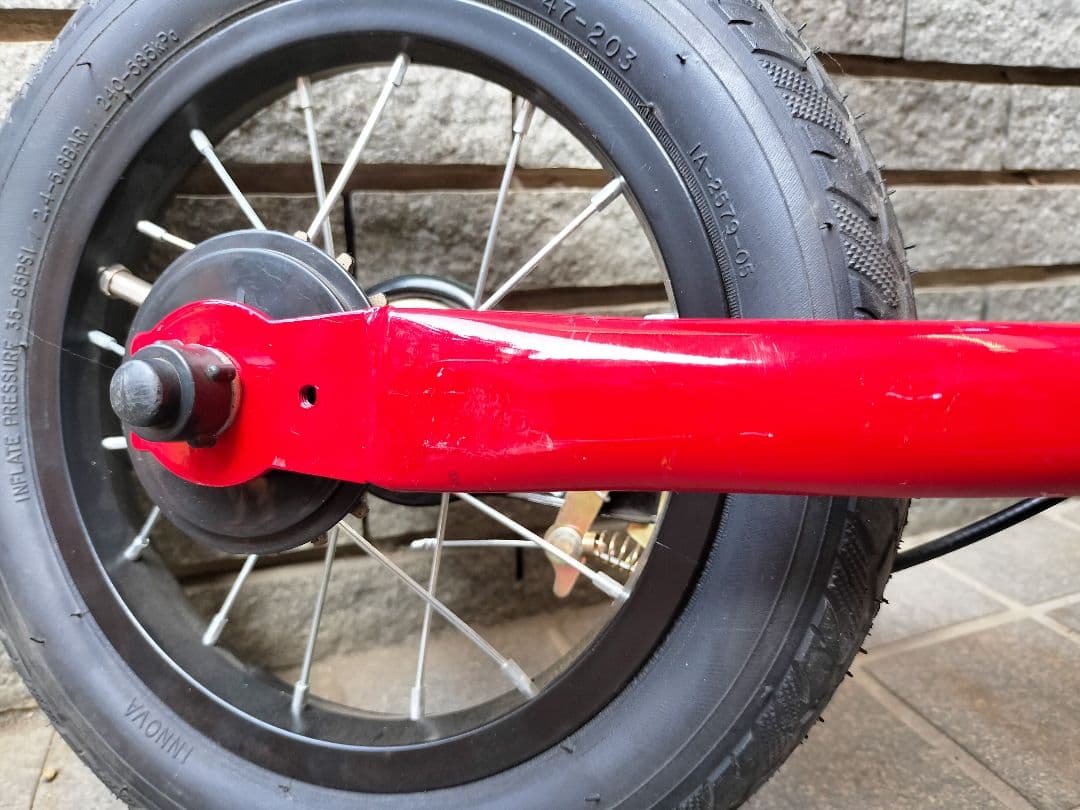 へんしんバイク2 赤 （新品未使用のペダル後付け専用工具付き）