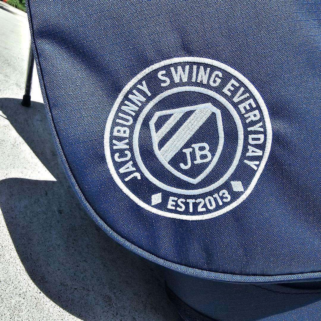 新品未使用【ジャックバニー】スタンド式キャディバッグ ネイビー