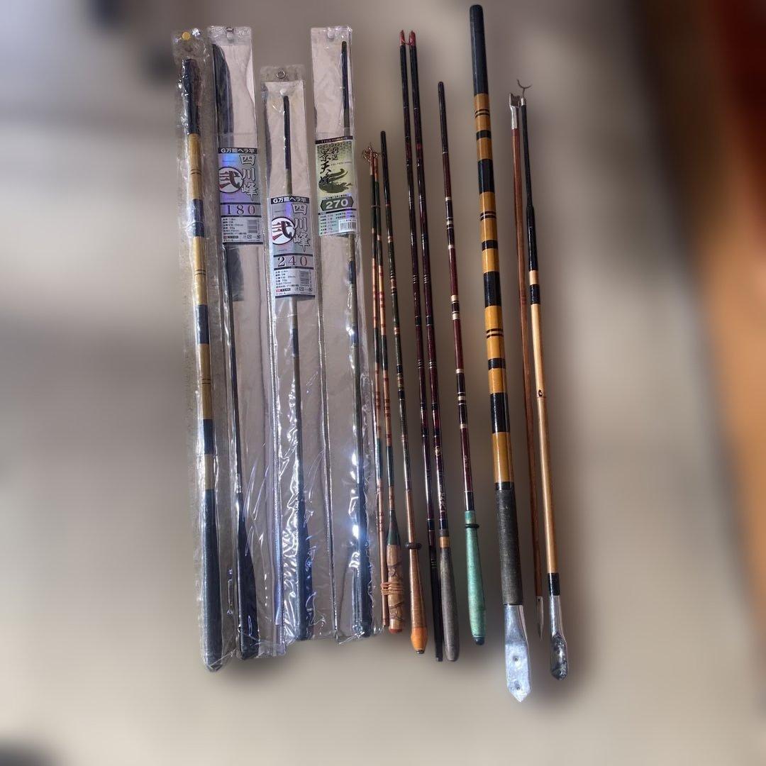 ヘラブナ竿 7本セット 3本未使用