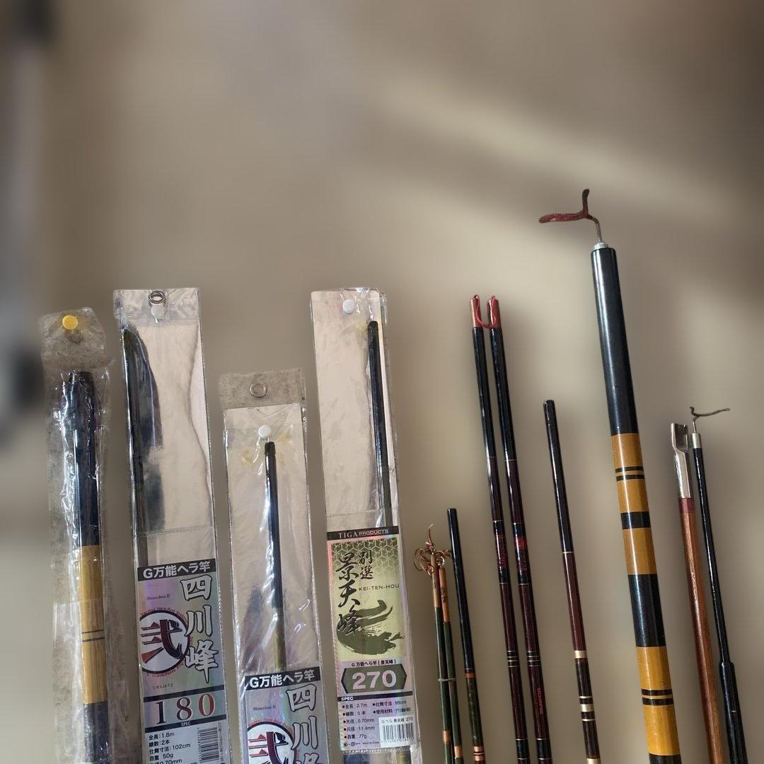 ヘラブナ竿 7本セット 3本未使用