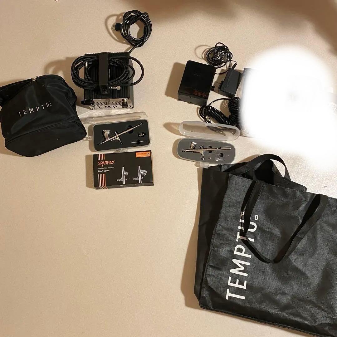 TEMPTU 2個 エアブラシコンプレッサー