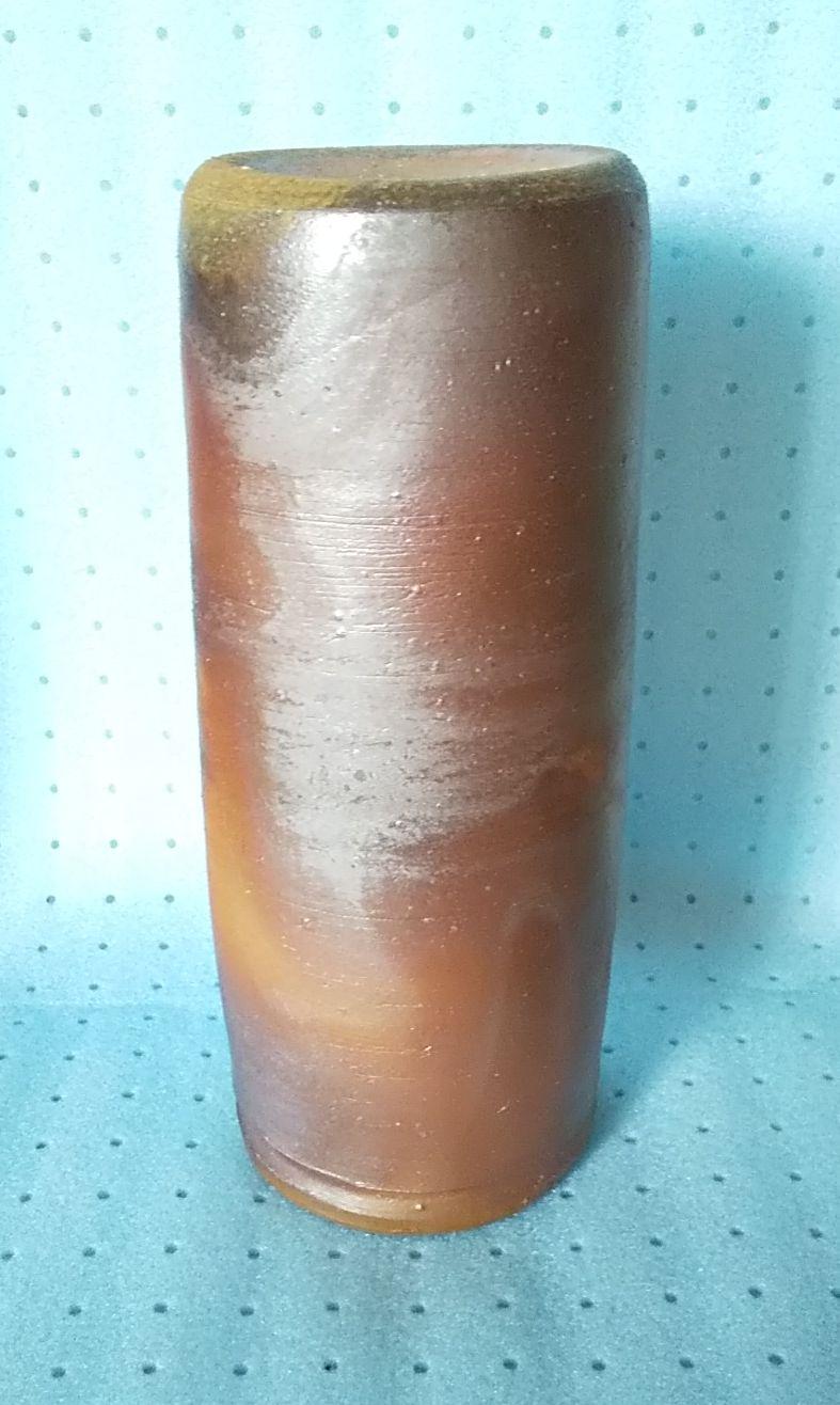 人間国宝 藤原雄 備前焼 花入