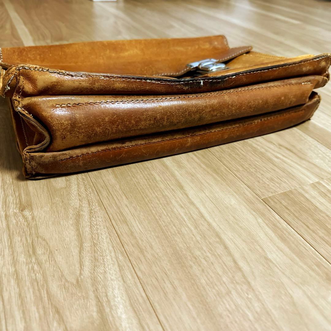 ［ドイツ・OFFERMANN製］皮革カバン　将校カバン代用品