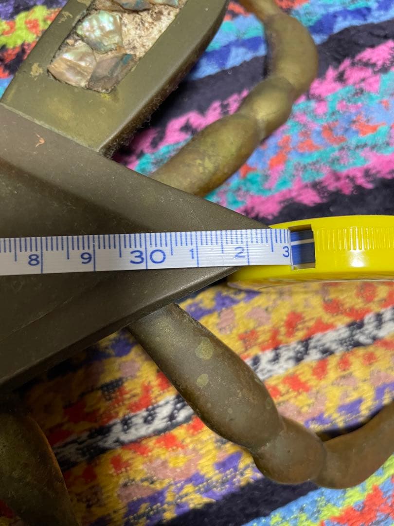 カニ型金属トレイ 貝殻装飾付き 灰皿 アクセサリー置き オブジェ