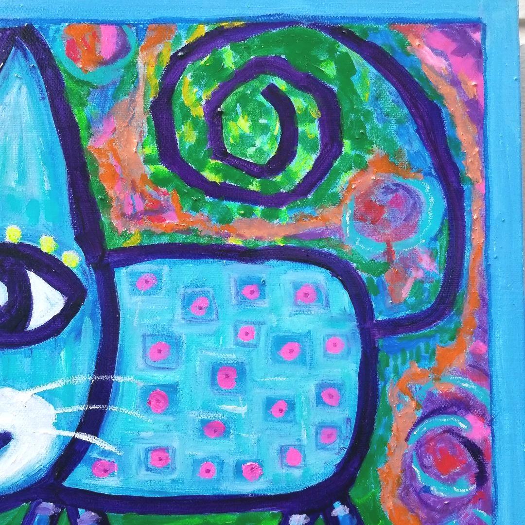 油絵　専用　いつもごきげんな猫