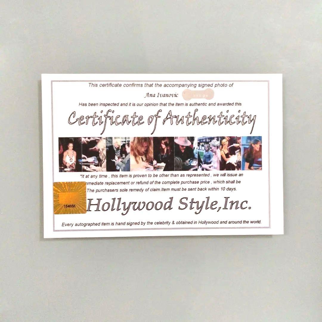 セール中…アナ・イバノビッチ直筆サイン入り2Lサイズ写真…
