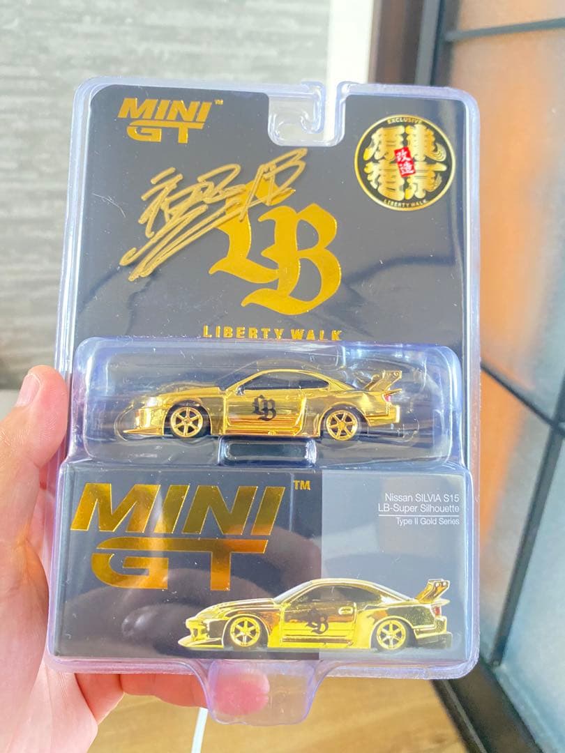 MINIGT LB Nissan S15 ゴールド TSHIRT XXL