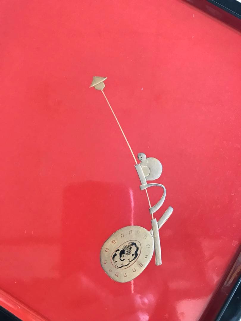 時代物 漆塗り 金蒔絵 天然木 5段重箱