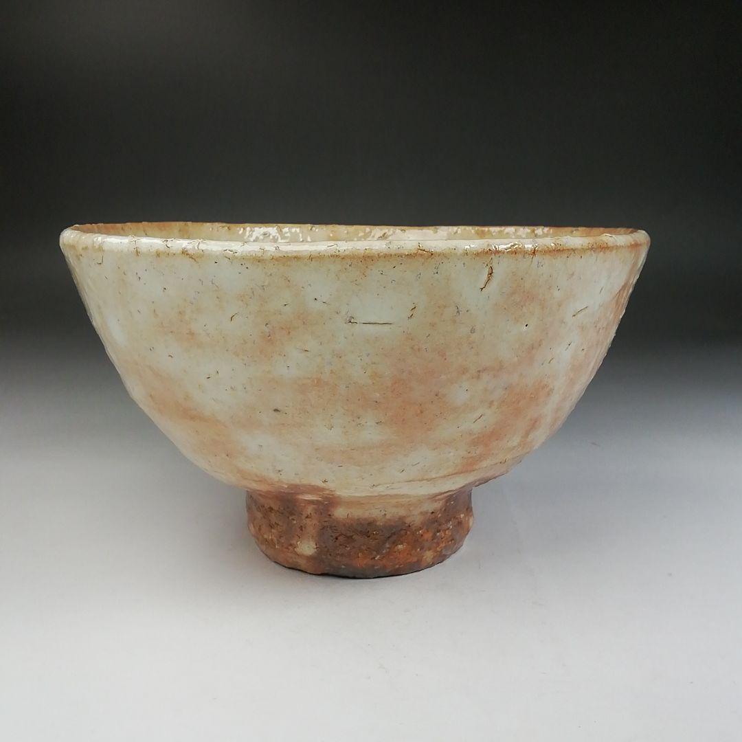 Ｗ１０７　茶碗　『萩茶碗』『天鵬山　広瀬淡雅 造』　共箱　抹茶碗　茶道具