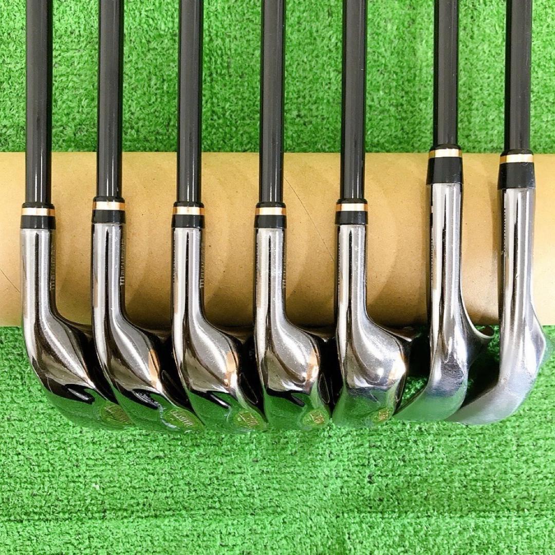 チ66★マジェスティ ロイヤルLV 7本アイアンセット 金 純正 MAJESTY