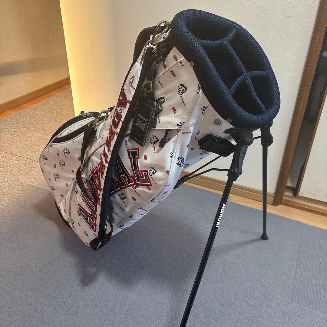 ぷりけつAdmiral キャディバッグ ホワイト