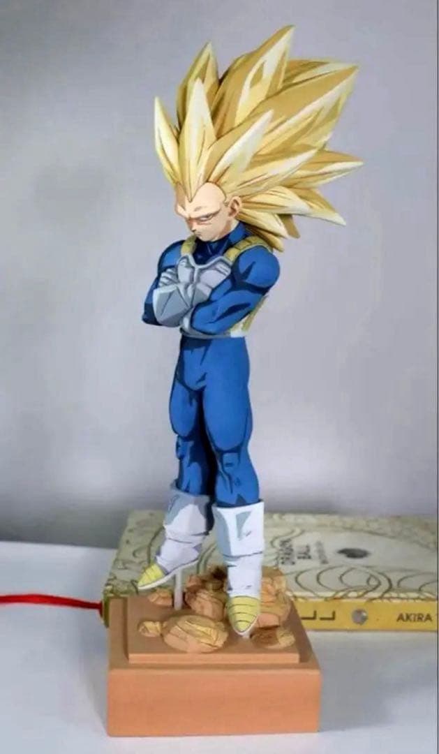 リペイント　ガレージキット　ドラゴンボール　超サイヤ人3ベジータ　二次元彩色