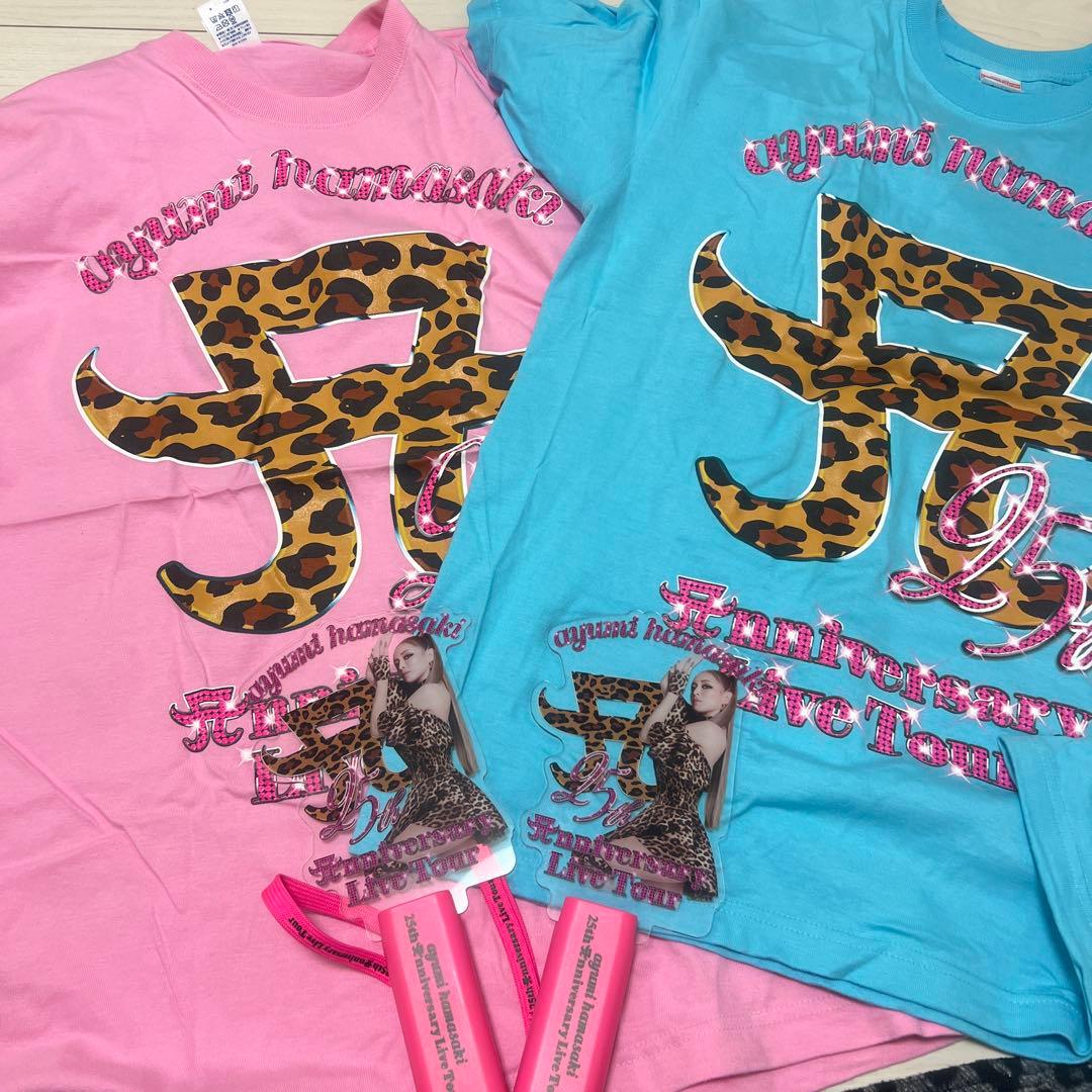 浜崎あゆみ　Tシャツ 2色セット XL L ペンライト付き